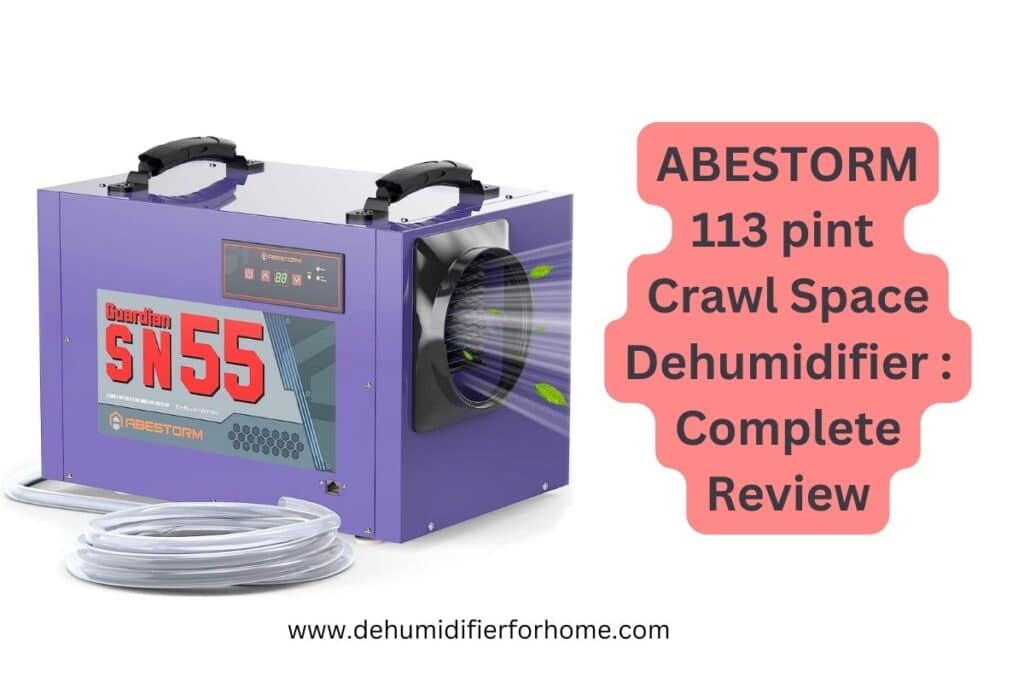 ABESTORM 113 pint Crawl Space Dehumidifier  Complete Review