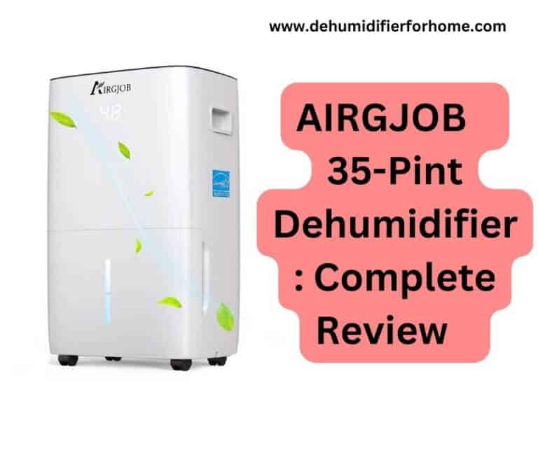 AIRGJOB 35-Pint Dehumidifier Complete Review