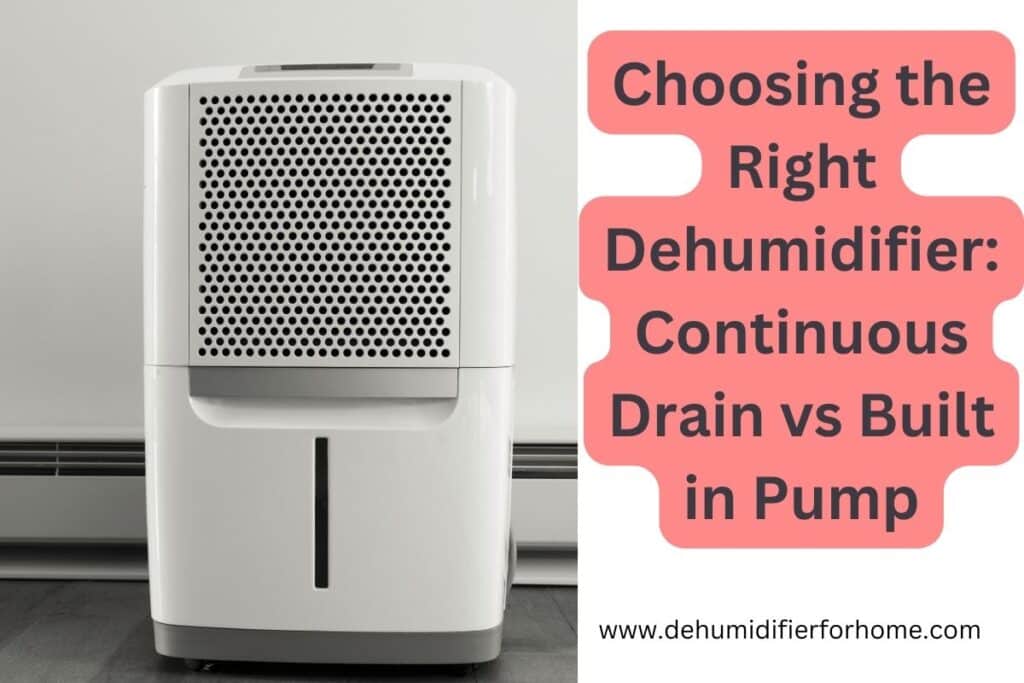  Continuous Drain vs Built in Pump