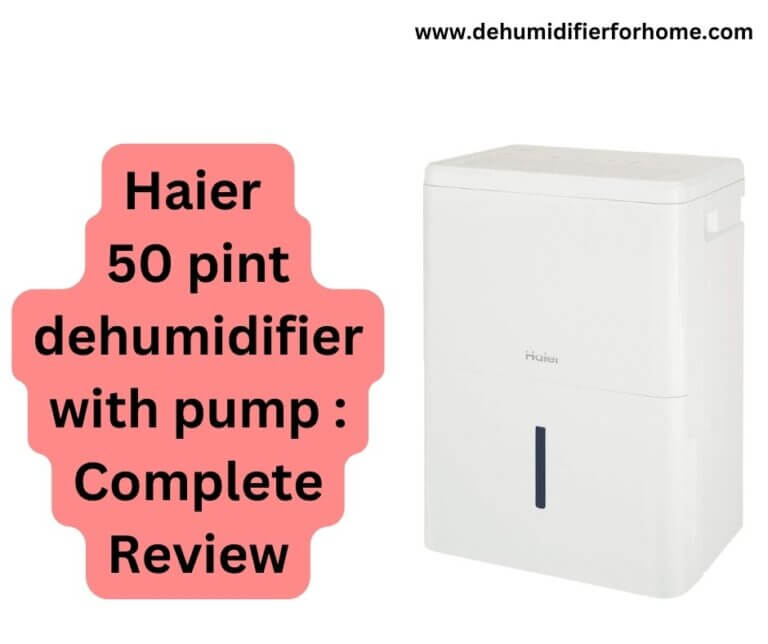 haier 50 pint dehumidifier with pump