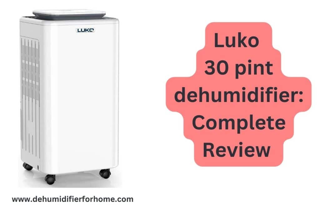 luko 30 pint dehumidifier