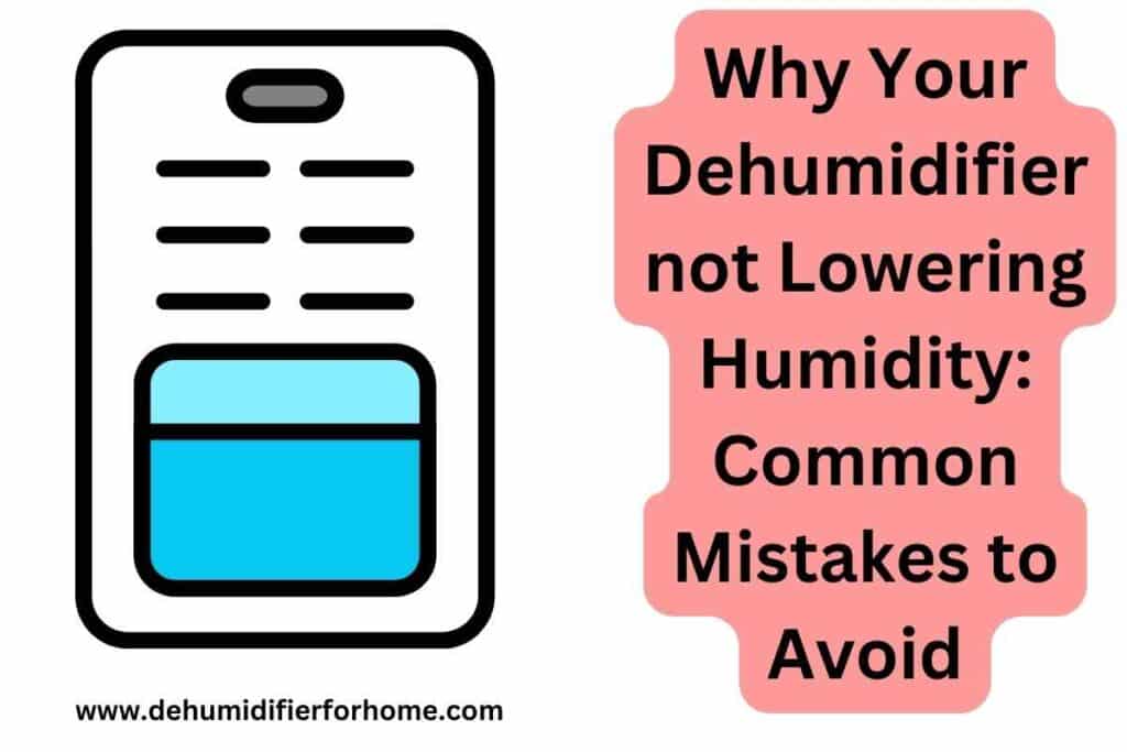 Dehumidifier not Lowering Humidity