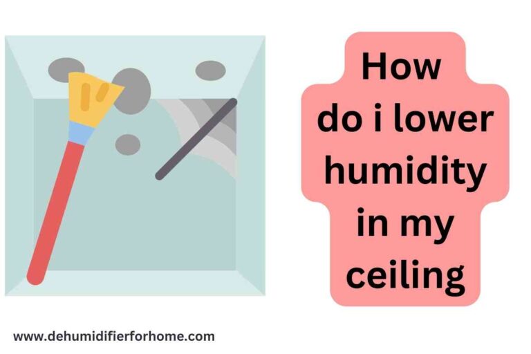 How do i lower humidity in my ceiling